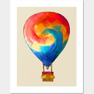 hot air balloon Posters and Art